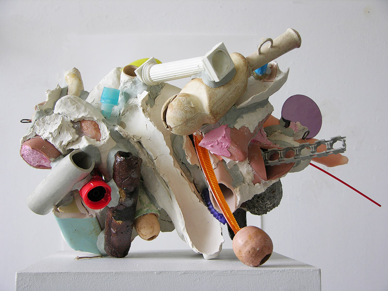 Busted Statues   mixed media, 15 x 12 x 13", 2017