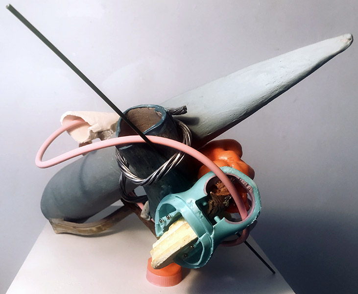 Clutches   mixed media, 20 x 16 x 11", 2018