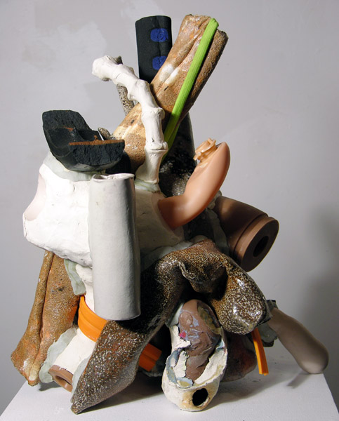 Fossil Bamboo   mixed media, 15 x 12 x 10", 2018