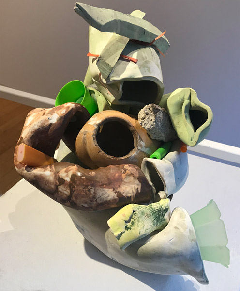 Vernal   mixed media, 13 x 17 x 11", 2018