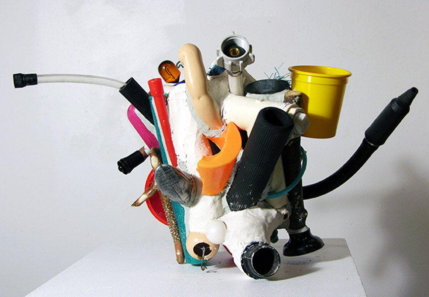 Yellow Cup   mixed media, 10 x 13 x 9", 2017